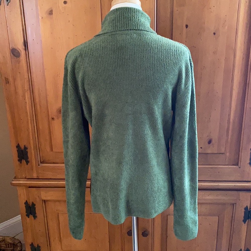 Super Soft Green Turtleneck Sweater - image 5